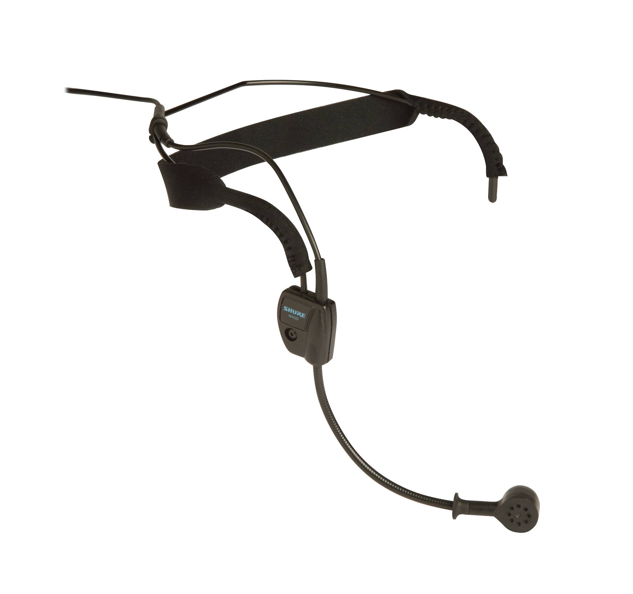 Shure WH20XLR Headworn Cardioid Dynamic Microphone with 4' Cable and XLR Connector with belt clip